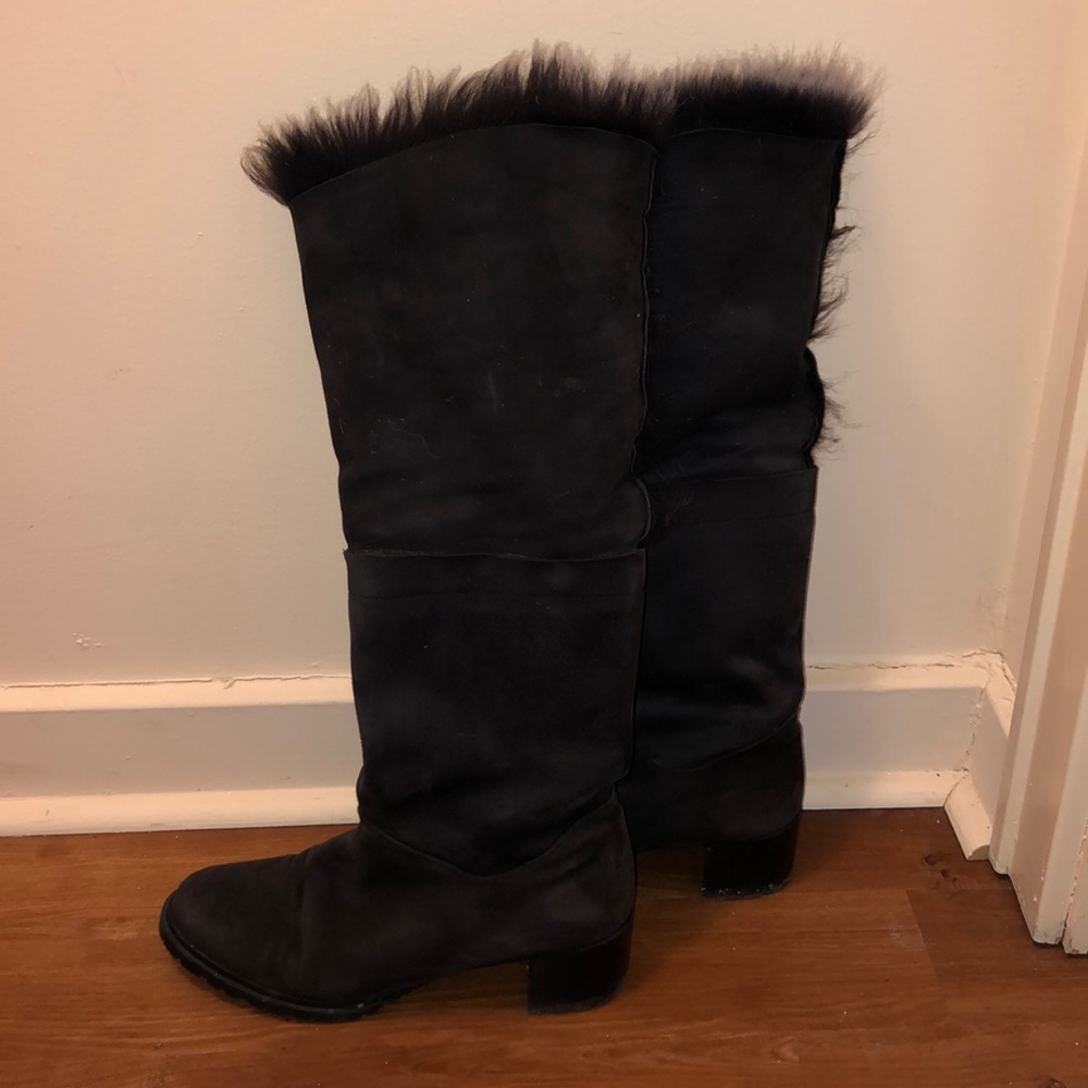 🆕 STUART WEITZMAN | Authentic Suede/Fur Boots
